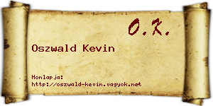 Oszwald Kevin névjegykártya